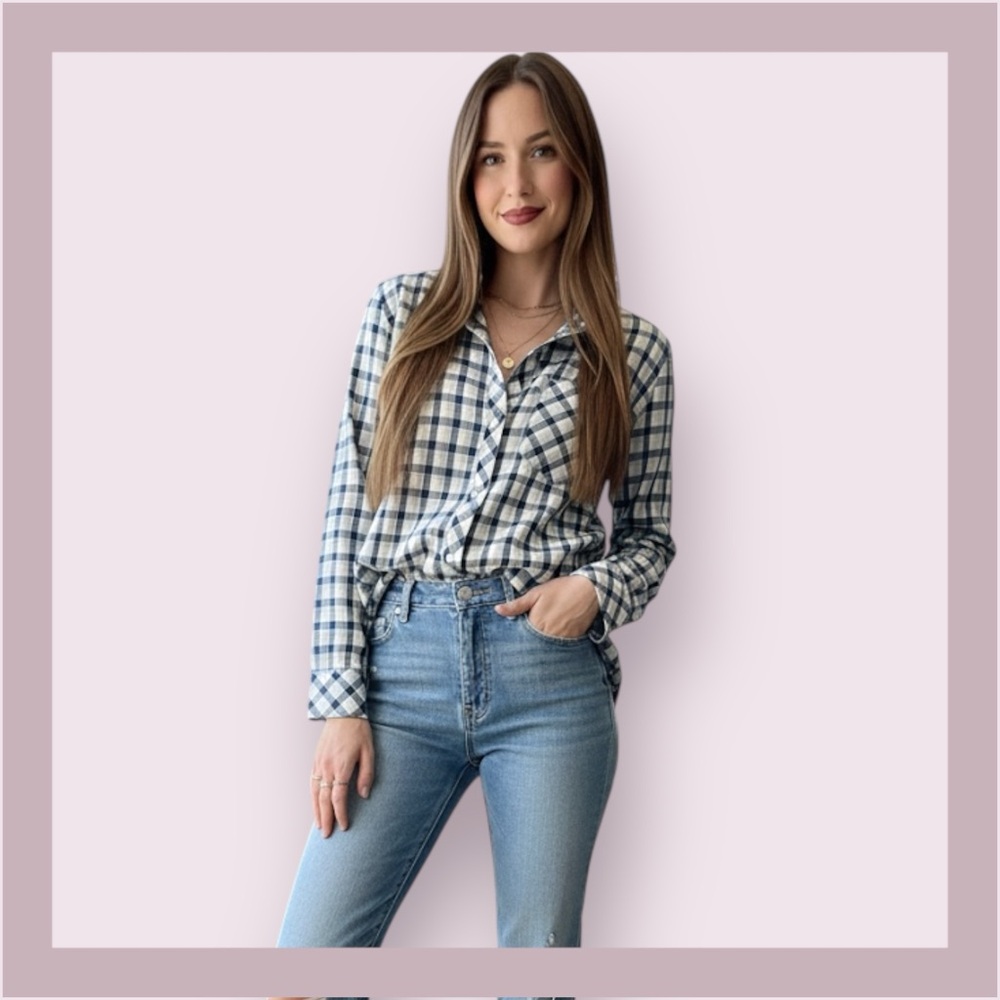 Vineyard Vines Relaxed Fit Gingham Flannel Shirt
